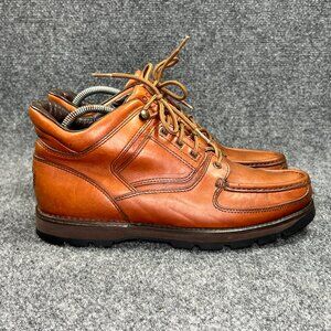Rockport XCS Boots Men's Size 10 Light Brown Leather Waterproof Gore-Tex Hiking